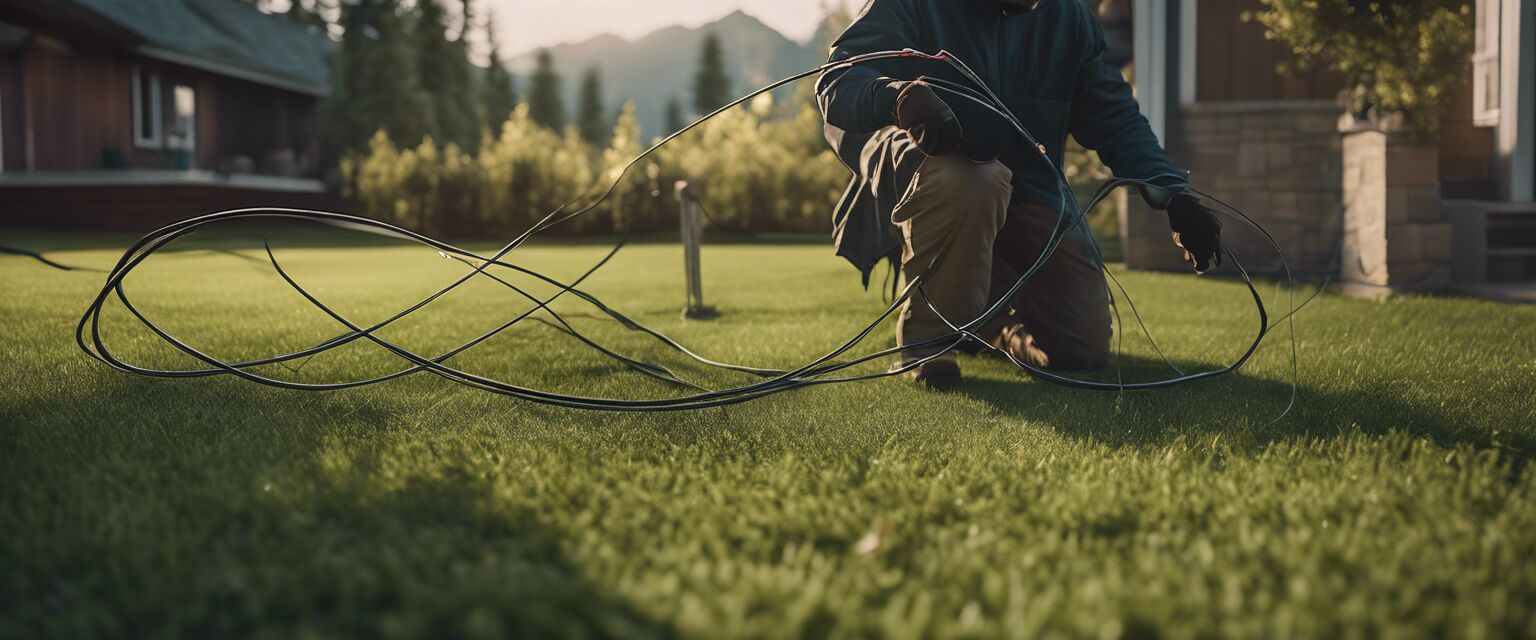 Boundary wire installation