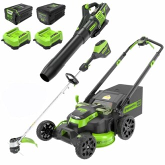 Greenworks 80V 25" Lawn Mower Combo Kit