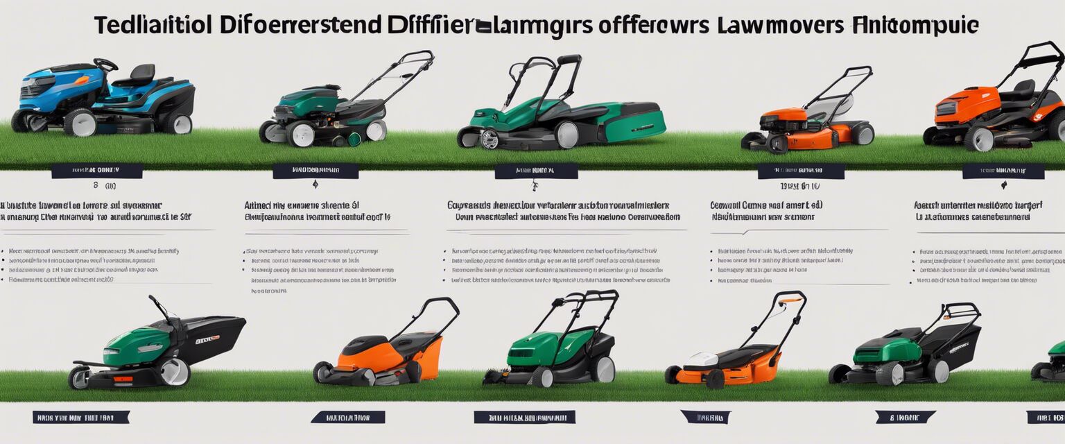 Lawnmower comparison infographic