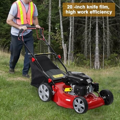 Clinmday Cordless Gas Push Lawn Mower