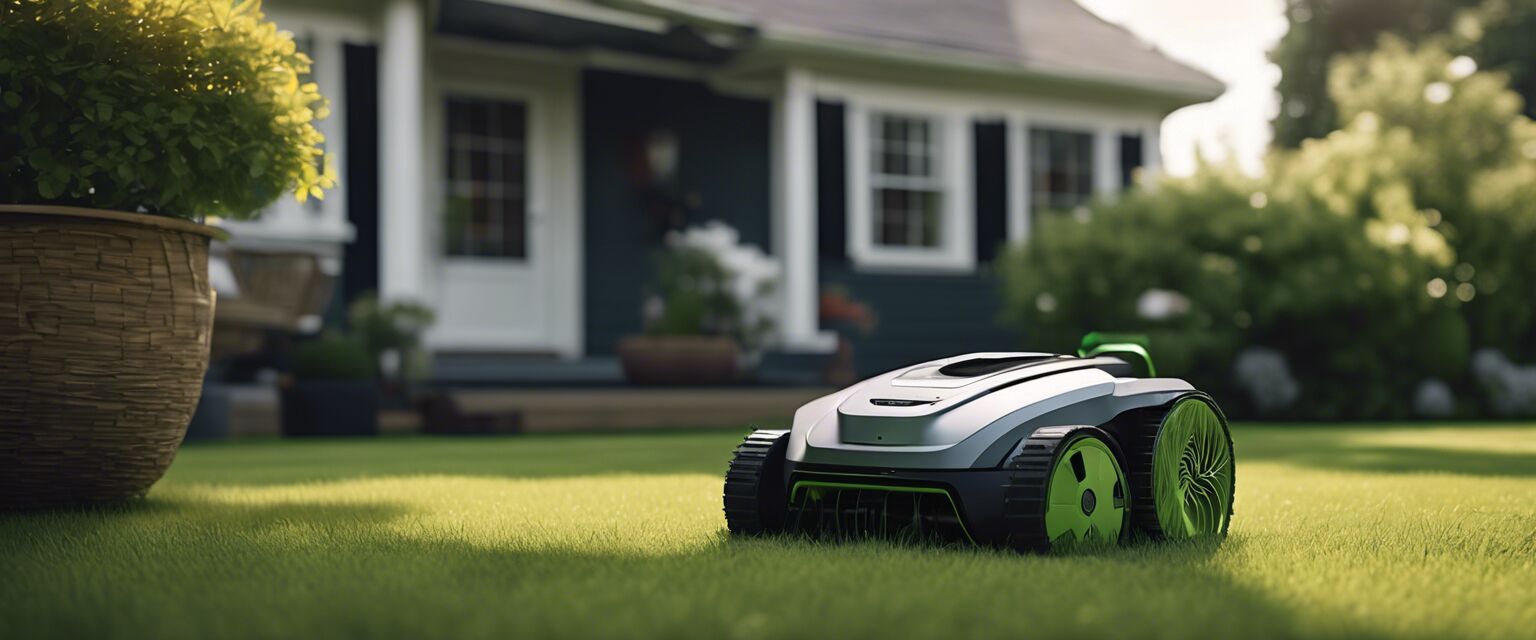 Robotic Lawn Mower with Accessories