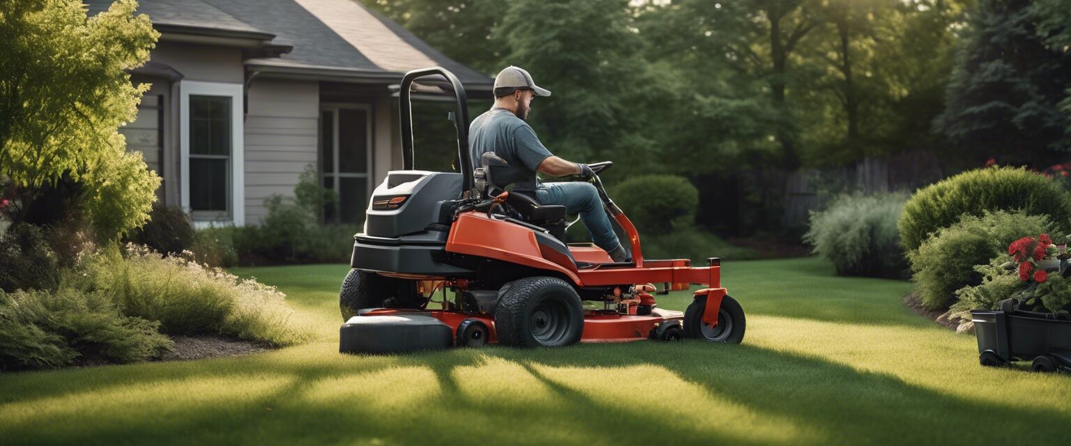 Zero turn mower maintenance